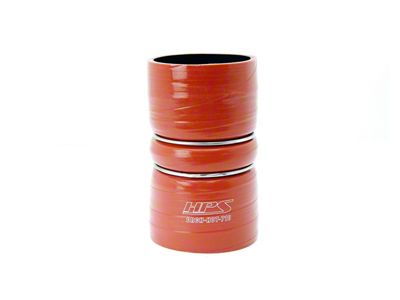 Intercooler Outlet Silicone Boot Hose; Orange (03-07 6.0L Powerstroke F-250 Super Duty)
