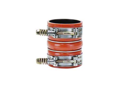 Intercooler Silicone Boot Hose with Clamps; Orange (08-10 6.4L Powerstroke F-250 Super Duty)