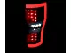 LED Bar Tail Lights; Gloss Black Housing; Dark Smoke Lens (17-19 F-250 Super Duty w/ Factory Halogen Non-BLIS Tail Lights)