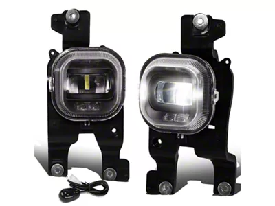 LED Projector Fog Lights with Switch; Clear (08-10 F-250 Super Duty)