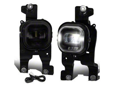LED Projector Fog Lights with Switch; Smoked (08-10 F-250 Super Duty)