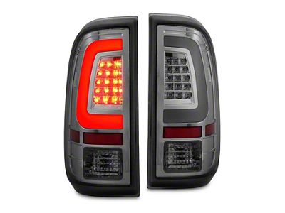 LED Tail Lights; Chrome Housing; Clear Lens (11-16 F-250 Super Duty)