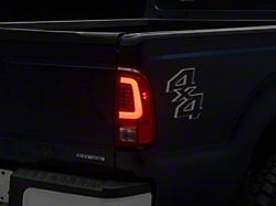 LED Tail Lights; Chrome Housing; Red/Clear Lens (11-16 F-250 Super Duty)