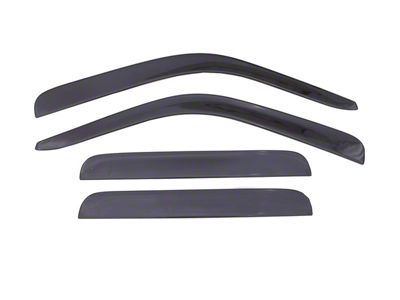 Low Profile Ventvisor Window Deflectors; Front and Rear; Dark Smoke (11-16 F-250 Super Duty SuperCrew)