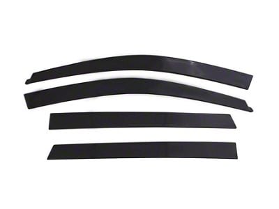 Low Profile Ventvisor Window Deflectors; Front and Rear; Dark Smoke (17-22 F-250 Super Duty SuperCab)