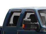 Low Profile Ventvisor Window Deflectors; Front and Rear; Matte Black (11-16 F-250 Super Duty SuperCrew)