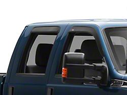 Low Profile Ventvisor Window Deflectors; Front and Rear; Matte Black (11-16 F-250 Super Duty SuperCrew)