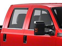 Low Profile Ventvisor Window Deflectors; Front and Rear; Dark Smoke (99-16 F-250 Super Duty SuperCrew)