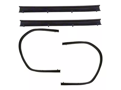 Lower Door Mounted Weatherstrip Seals; Front and Rear (11-16 F-250 Super Duty SuperCab)