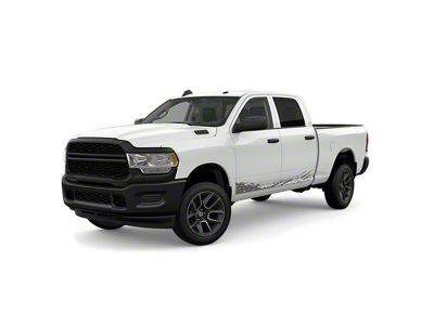 Lower Mud Splash Side Graphics; Gray (99-25 F-250 Super Duty)