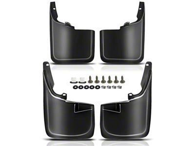 Mud Flap Splash Guards; Front and Rear (11-16 F-250 Super Duty SRW w/o OE Fender Flares)