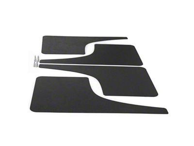 Mud Flaps; Front and Rear; Dry Carbon Fiber Vinyl (17-24 F-250 Super Duty)