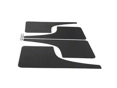 Mud Flaps; Front and Rear; Forged Carbon Fiber Vinyl (11-16 F-250 Super Duty)
