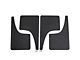Mud Flaps; Front and Rear; Satin Black Ice Vinyl (17-24 F-250 Super Duty)