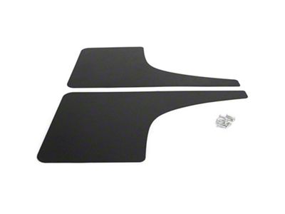 Mud Flaps; Front; Gloss Black Vinyl (17-24 F-250 Super Duty)