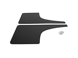 Mud Flaps; Rear; Matte Black Vinyl (17-26 F-250 Super Duty)
