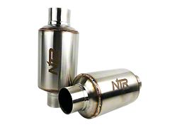 Netami Exhaust NTR Race Straight Through Mufflers; 2.50-Inch Inlet/2.50-Inch Outlet (Universal; Some Adaptation May Be Required)