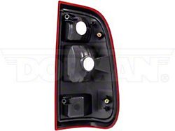 OE Style Tail Light; Chrome Housing; Red/Clear Lens; Driver Side (11-16 F-250 Super Duty)