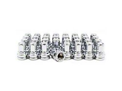 OEM Factory Style Chrome Lug Nut Kit; M14 x 1.5; Set of 32 (17-25 F-250 Super Duty)