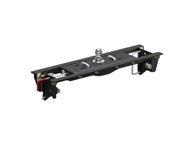 OEM Puck System 2-5/16-Inch Gooseneck Ball and Safety Chain Anchor Kit; 4-Inch Offset with ShockDrop (99-10 F-250 Super Duty)