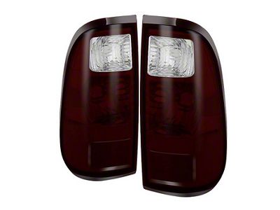 OEM Style Tail Lights; Chrome Housing; Red Smoked Lens (11-16 F-250 Super Duty)