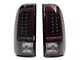 OLED Tail Lights with Scanning Turn Signals; Black Housing; Smoked Lens (11-16 F-250 Super Duty)