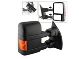 Powered Heated Manual Extendable Towing Mirror; Passenger Side (11-14 F-250 Super Duty)