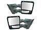 Powered Heated Manual Folding Towing Mirrors with Black and Chrome Caps (11-13 F-250 Super Duty)