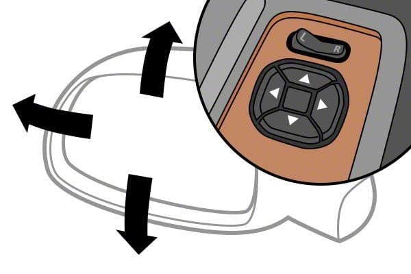 61611F - Fit System Passenger Side Mirror for 08-09 Ford Taurus, black