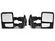 Powered Heated Towing Mirrors with Amber LED Turn Signals; Chrome (11-16 F-250 Super Duty)