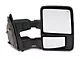 Powered Heated Towing Mirrors with Amber LED Turn Signals; Chrome (11-16 F-250 Super Duty)