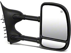 Powered Heated Towing Mirrors; Black (99-07 F-250 Super Duty)