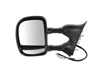 Powered Non-Heated Towing Mirror; Driver Side (99-07 F-250 Super Duty w/o Marker Lights)