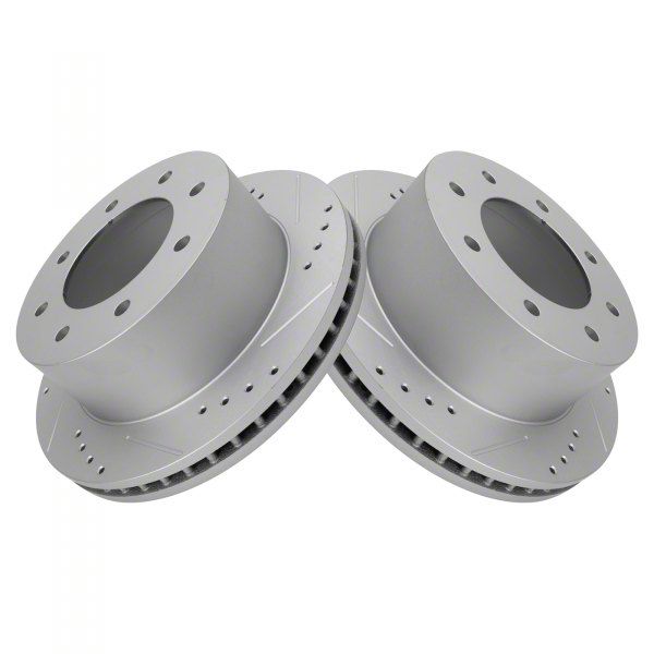 F250 Super Duty Premium GCoated 8Lug Rotors; Front Pair (1222 4WD F