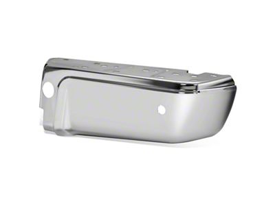 Rear Bumper Corner Cover; Pre-Drilled for Backup Sensors; Passenger Side; Chrome (08-16 F-250 Super Duty)