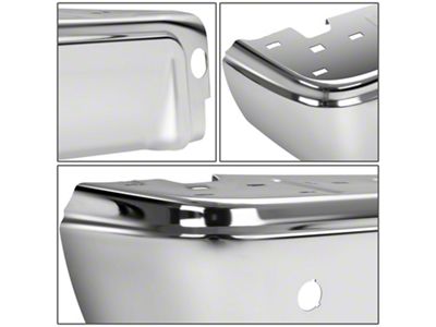 Rear Bumper Corner Covers; Pre-Drilled for Backup Sensors; Chrome (08-16 F-250 Super Duty)