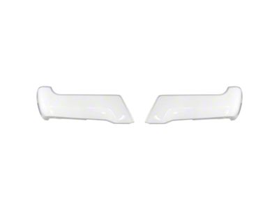 Rear Bumper Cover; Gloss White (17-22 F-250 Super Duty)