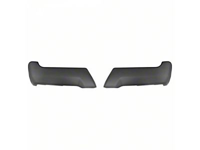 Rear Bumper Cover; Not Pre-Drilled for Backup Sensors; Matte Black (17-22 F-250 Super Duty)