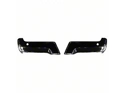Rear Bumper Cover; Pre-Drilled for Backup Sensors; Gloss Black (17-22 F-250 Super Duty)