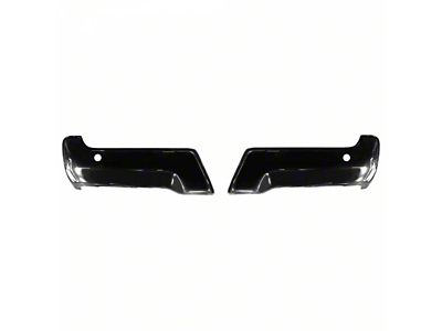 Rear Bumper Cover; Pre-Drilled for Backup Sensors; Gloss Black (17-22 F-250 Super Duty)