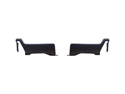 Rear Bumper Covers; Matte Black (23-25 F-250 Super Duty)