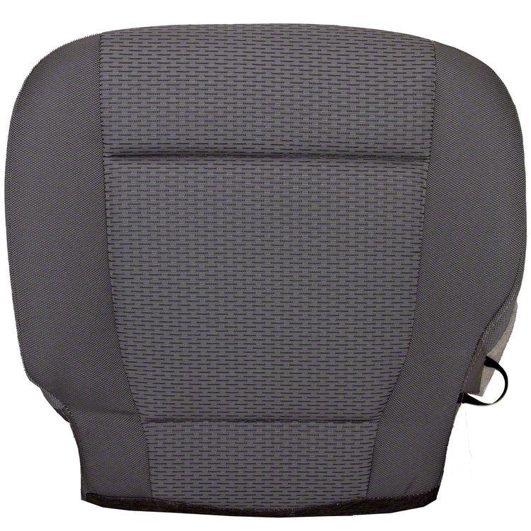 F250 Super Duty Replacement Bottom Seat Cover; Driver Side; Earth/Gray Cloth (1718 F250 Super