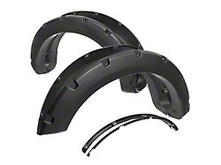 Rivet Style Fender Flares; Smooth Black (23-26 F-250 Super Duty)