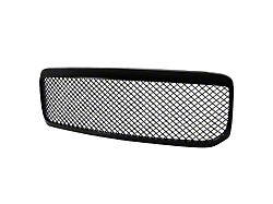 Rivet Style Mesh Upper Grille Insert; Black (99-04 F-250 Super Duty)