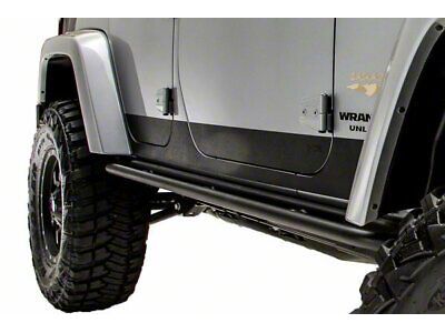 Rocker Armor Kit; Black (11-16 F-250 Super Duty SuperCrew w/ 8-Foot Bed)