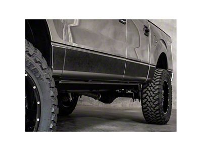 Rocker Armor Kit; Black (11-16 F-250 Super Duty SuperCab w/ 6-3/4-Foot Bed)