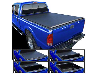 Roll Up Tonneau Cover; Black (99-16 F-250 Super Duty w/ 6-3/4-Foot Bed)