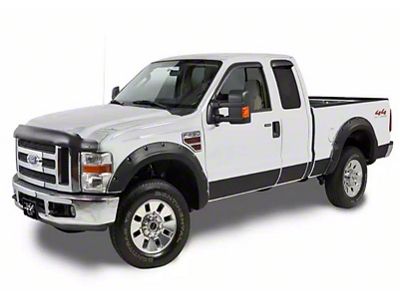 Ruff Riderz Fender Flares; Smooth Black (08-10 F-250 Super Duty)