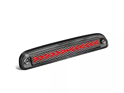 Sequential Arrow LED Third Brake Light; Black (99-16 F-250 Super Duty)