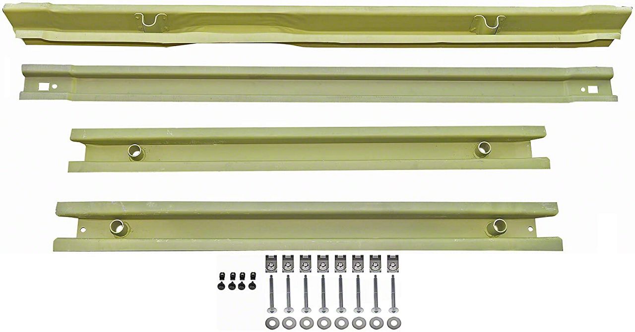 4-Pack Steel Crossmember Short Rails – Truck Bed Super Duty – Fits 1999-2018 Ford F-250 / F-350
